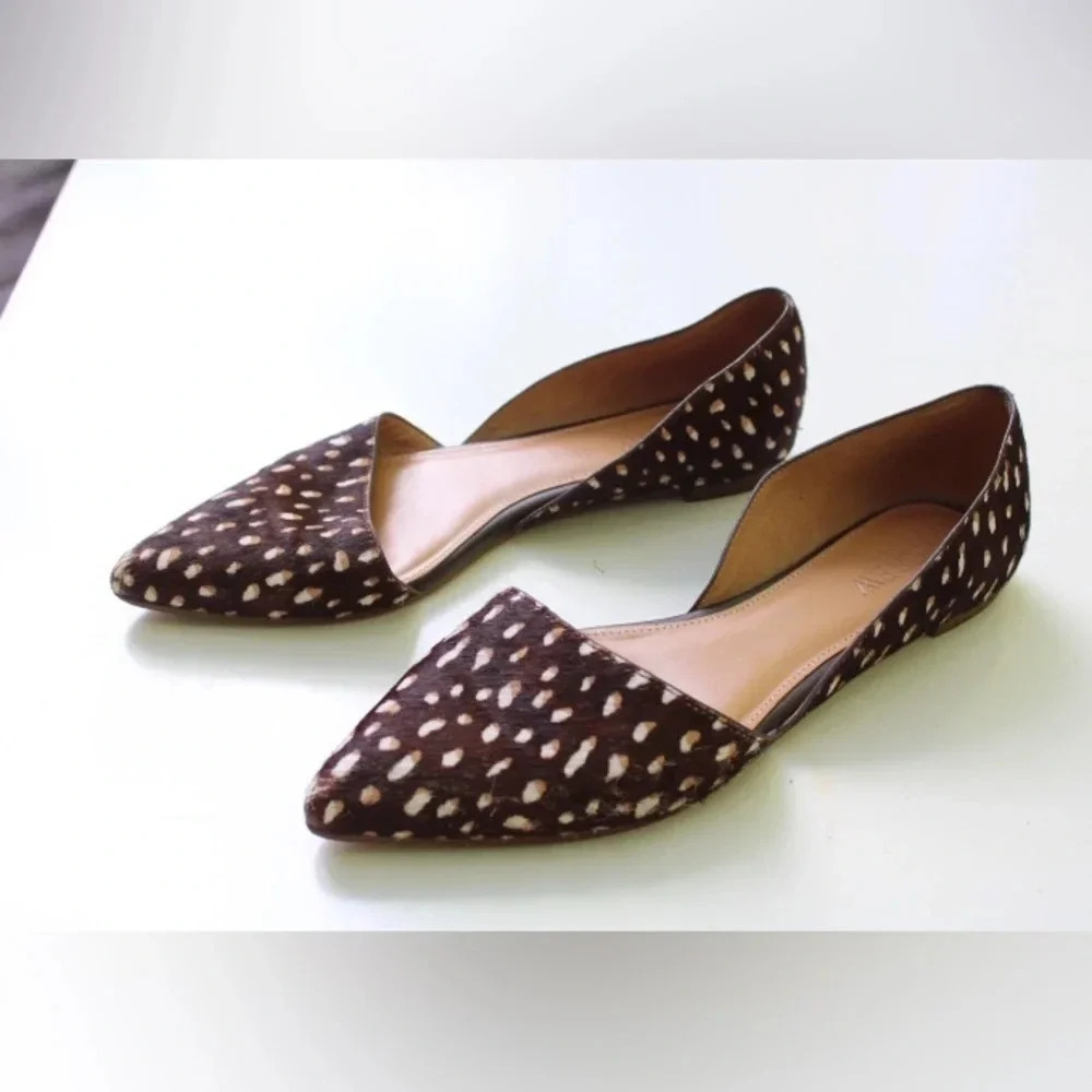 J. Crew Brown and Cream Flats - Picture 5 of 11